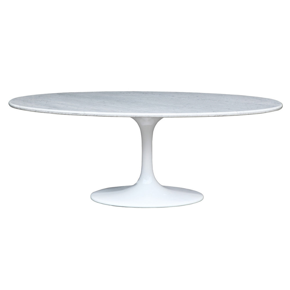 Fine Mod Imports Flower Marble Table Oval 78