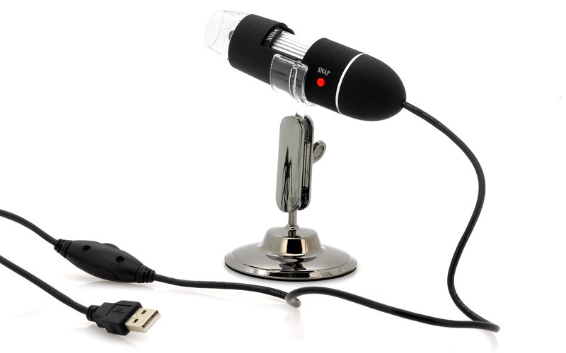 USB Digital Microscope - 400x Zoom, 8 Super-Bright LEDs, Video and Picture Capture