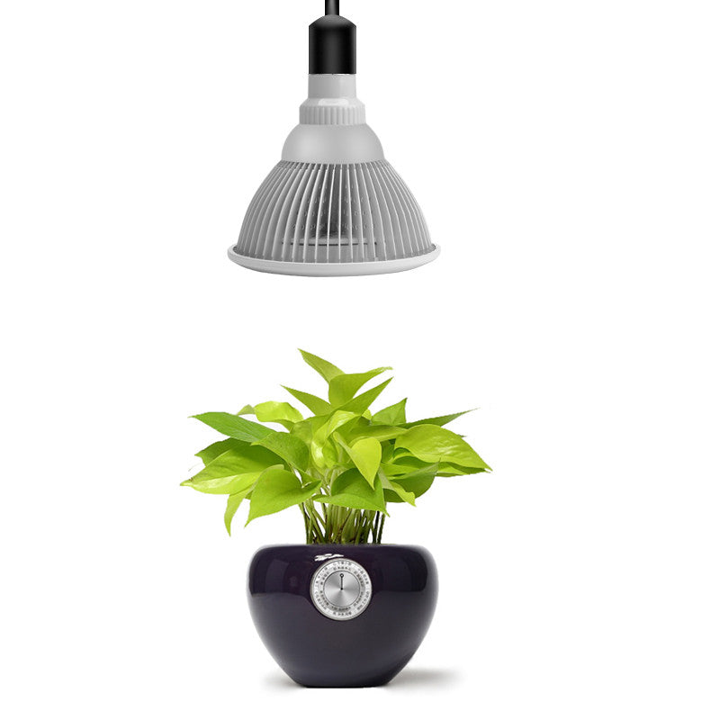 24 Watt E27 LED Grow Light - 7 Red 630nm LEDs, 3 Dark Red 660nm LEDs, 2 Blue 460nm LEDs, 50000 Hour Life Span