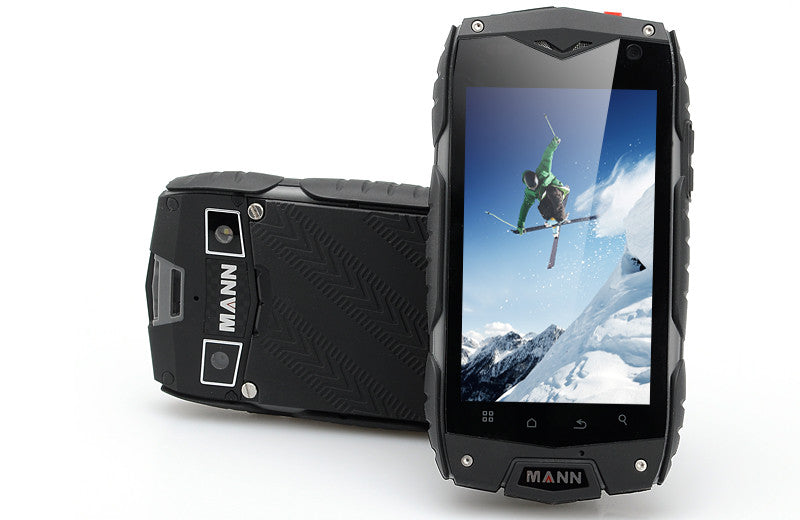 MANN ZUG 3 Waterproof Smartphone - Android 4.3 OS, 4 Inch Display, Shockproof, Dust Proof (Grey)