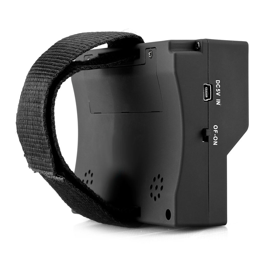 4.3 Inch CCTV Test Monitor - 480x272 Resolution, PAL/NTSC Support, 12V 0.5A Power Output, Wrist Strap, 2600mA Battery