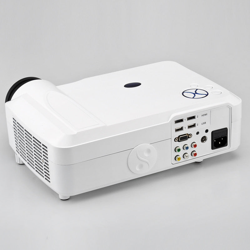 3800 Lumens HD LED Projector - 1280x768 DPI Resolution, 5.8 Inch LCD Panel, 2000:1 Contrast Ratio (White)