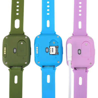 GPS Tracker Kids Watch Phone - GSM, 1.44 Inch TFT Touch Screen, Two-Way Communication, Pedometer (Green)