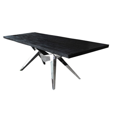 Fine Mod Imports Rugby Dining Table, Black