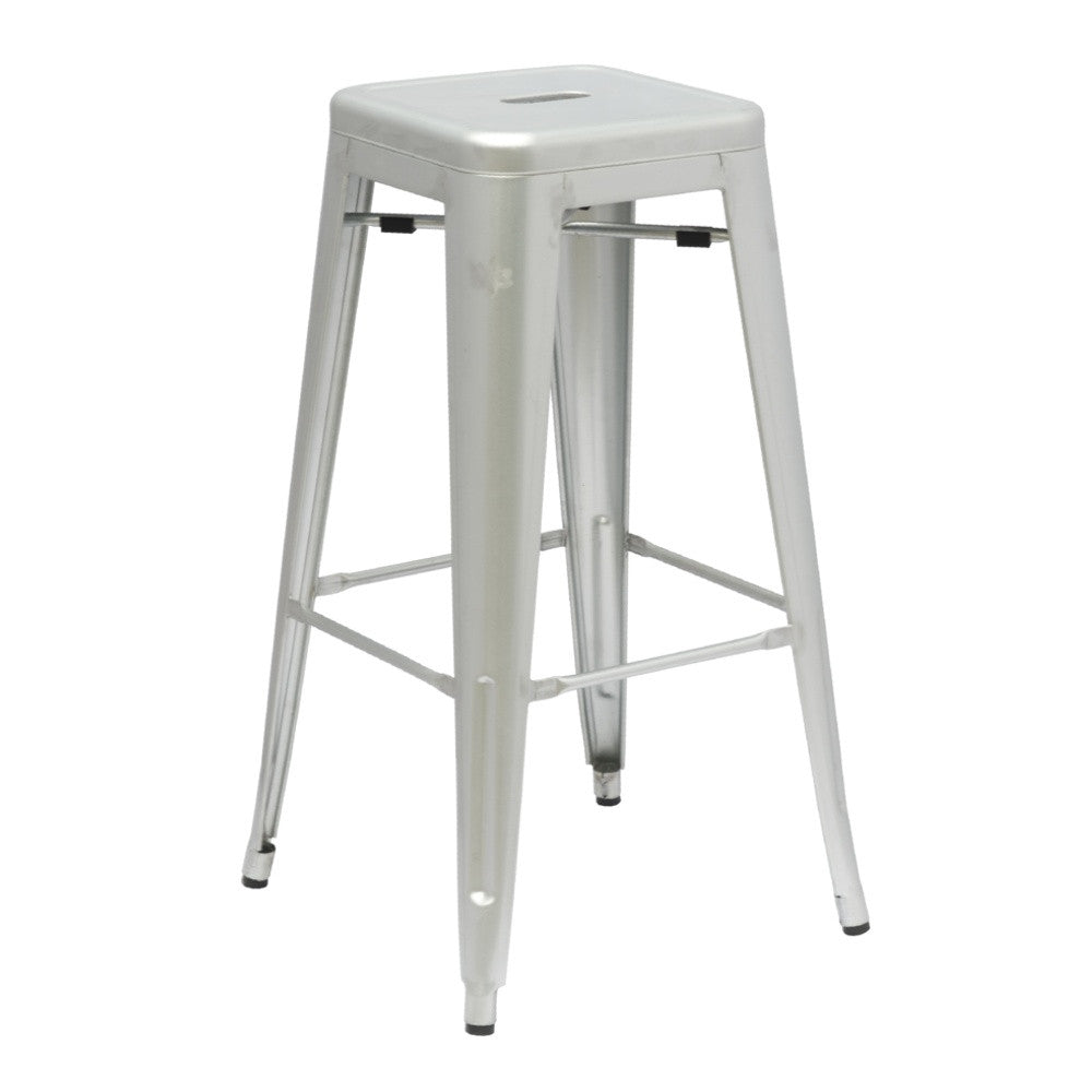 Fine Mod Imports Talix Bar Stool, Silver
