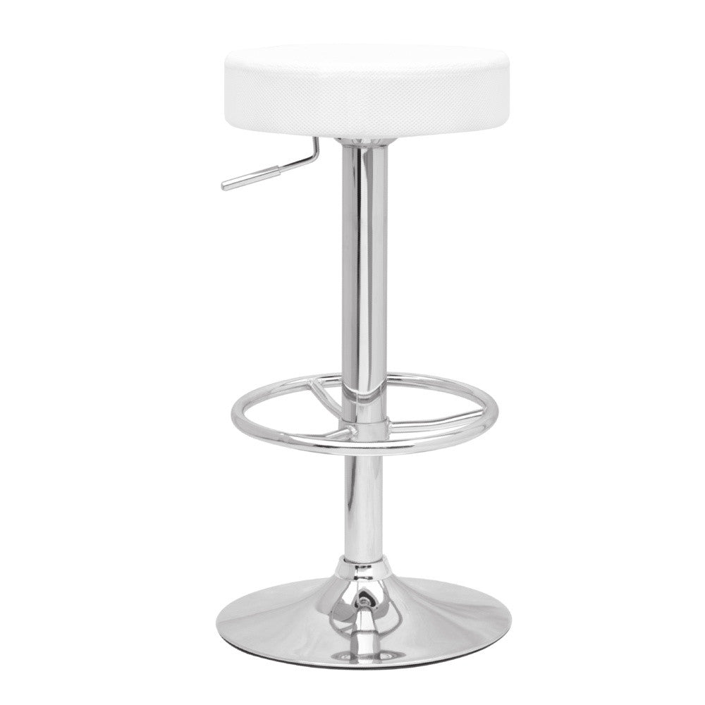 Fine Mod Imports Ex Bar Stool, White