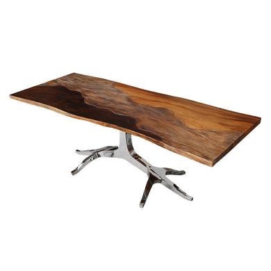 Fine Mod Imports Zaragoza Dining Table, Walnut