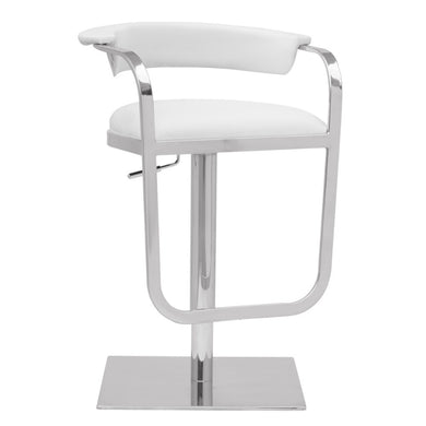 Fine Mod Imports Barb Bar Stool, White
