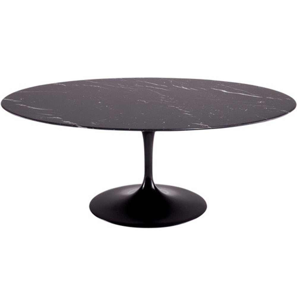 Fine Mod Imports Flower Marble Table Oval 78