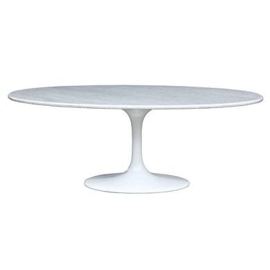 Fine Mod Imports Flower Marble Table Oval 78