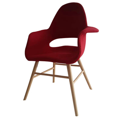 Fine Mod Imports Eero Dining Chair, Red