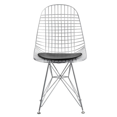 Fine Mod Imports Eiffel Dining Chair, Black