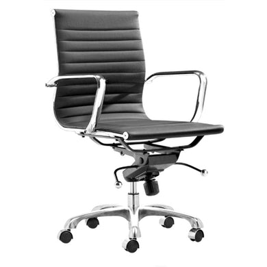Fine Mod Imports Lider Office Chair Mid Back, Black