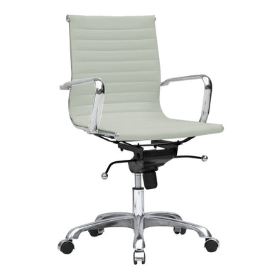 Fine Mod Imports Lider Office Chair Mid Back, White