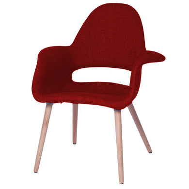 Fine Mod Imports Forza Dining Chair, Red