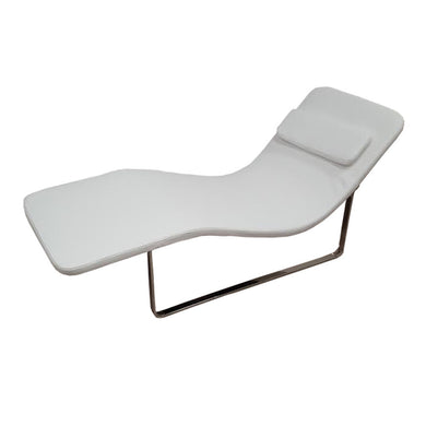 Fine Mod Imports Longa Chaise, White