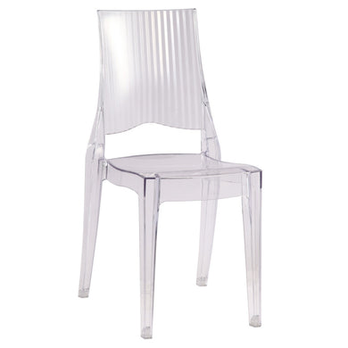 Fine Mod Imports Tolta Dining Side Chair, Clear