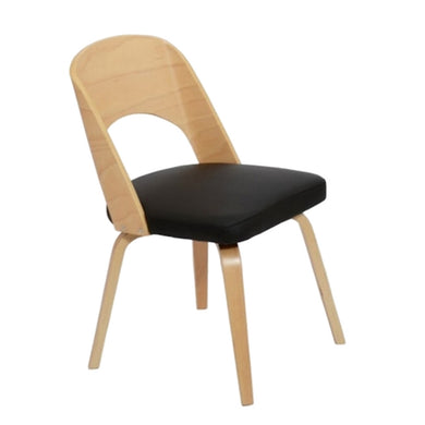 Fine Mod Imports Bendino Dining Chair, Black