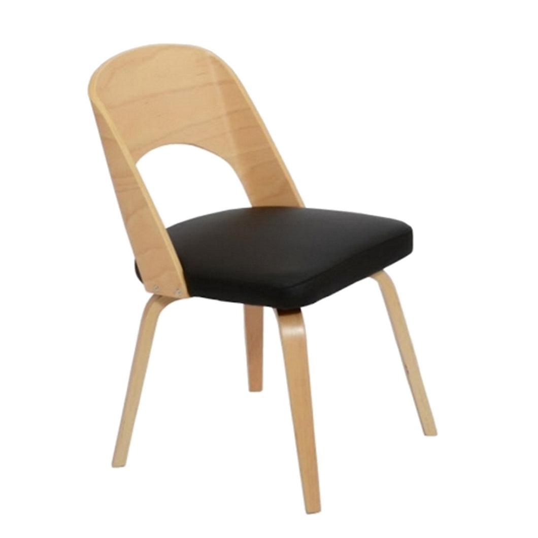 Fine Mod Imports Bendino Dining Chair, Black