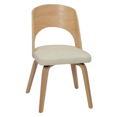 Fine Mod Imports Bendino Dining Chair, Gray