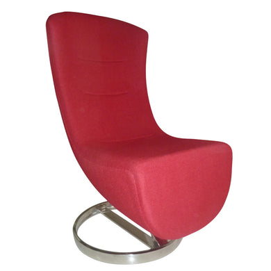 Fine Mod Imports Lay Lounge Chair, Red