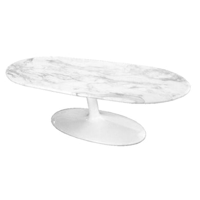 Fine Mod Imports Squaval Marble Coffee Table, Black