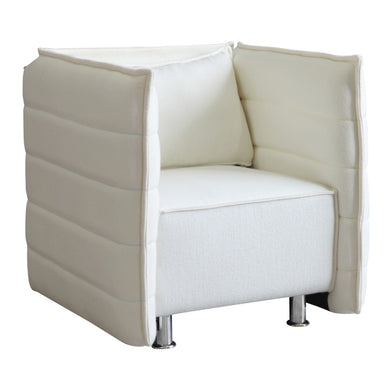 Fine Mod Imports Sofata Chair, White