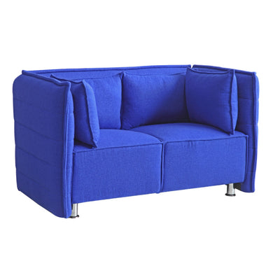 Fine Mod Imports Sofata Loveseat, Blue