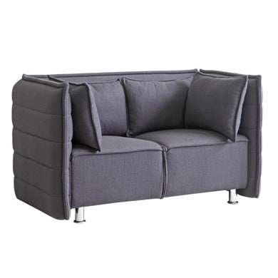 Fine Mod Imports Sofata Loveseat, Gray