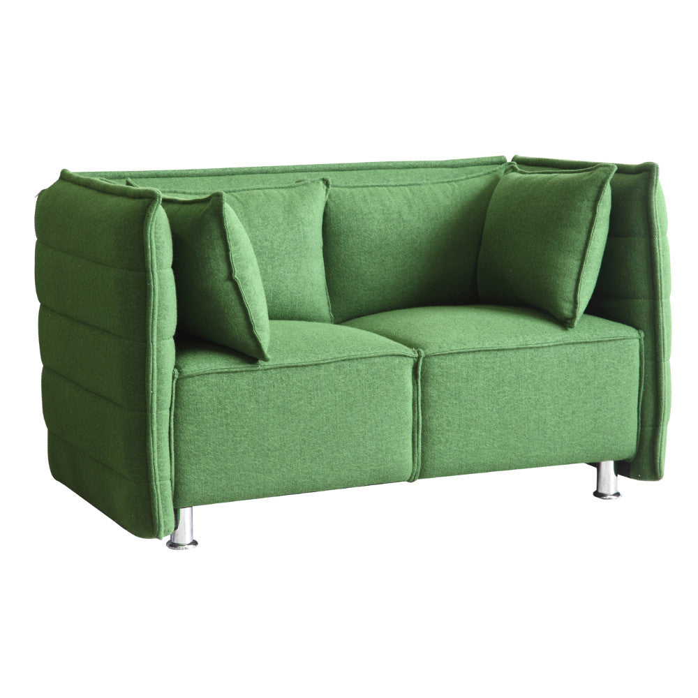 Fine Mod Imports Sofata Loveseat, Green