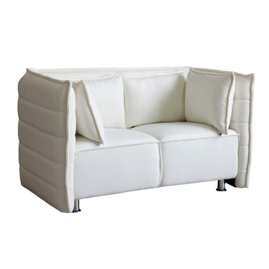 Fine Mod Imports Sofata Loveseat, White