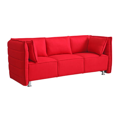 Fine Mod Imports Sofata Sofa, Red