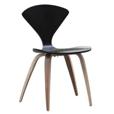 Fine Mod Imports Wooden Side Chair, Black
