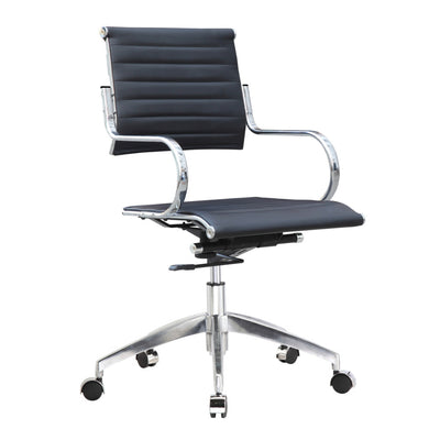 Fine Mod Imports Flees Office Chair High Back, White