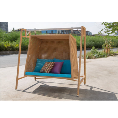 Fine Mod Imports Block Loveseat Hanging Set, Natural