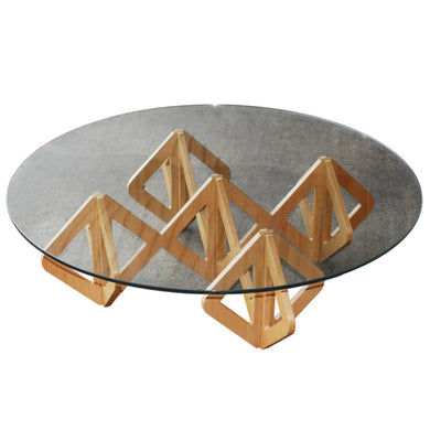 Fine Mod Imports Napoleon Coffee Table, Mid Walnut