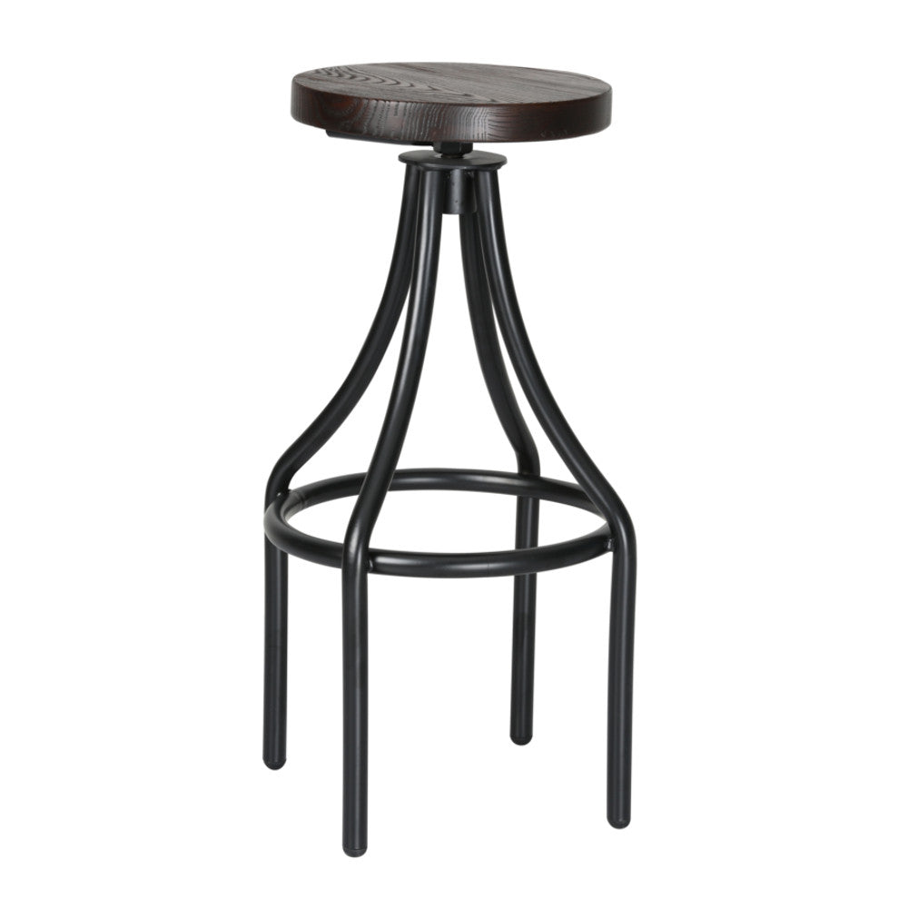 Fine Mod Imports Alta Bar Stool, Walnut