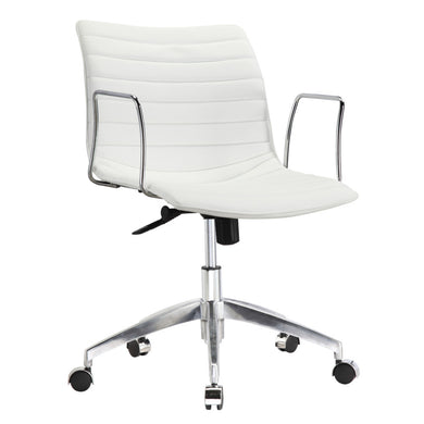 Fine Mod Imports Comfy Office Chair Mid Back, White