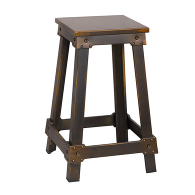 Fine Mod Imports Porch Counter Stool, Copper