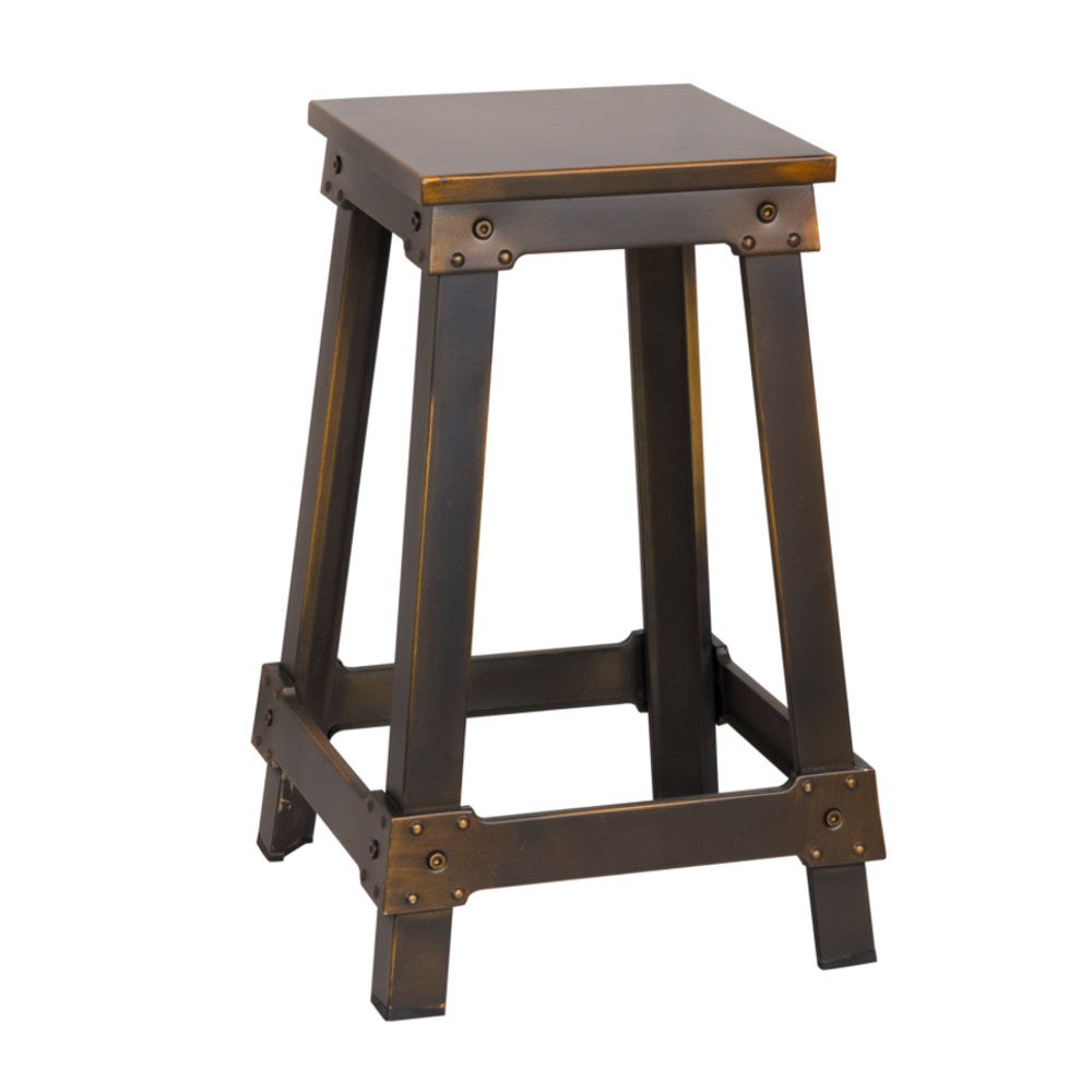 Fine Mod Imports Porch Counter Stool, Copper