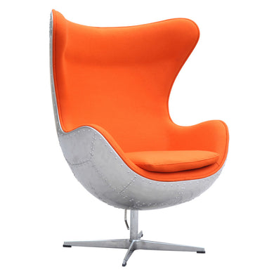 Fine Mod Imports Hardwe Chair, Orange