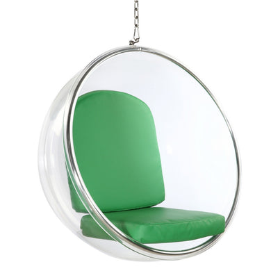 Fine Mod Imports Bubble Hanging Chair, Green