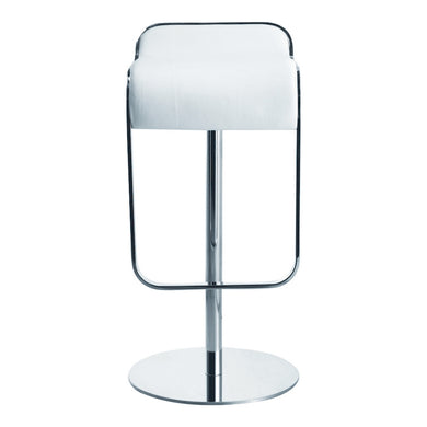 Fine Mod Imports Lem Bar Stool Chair, White