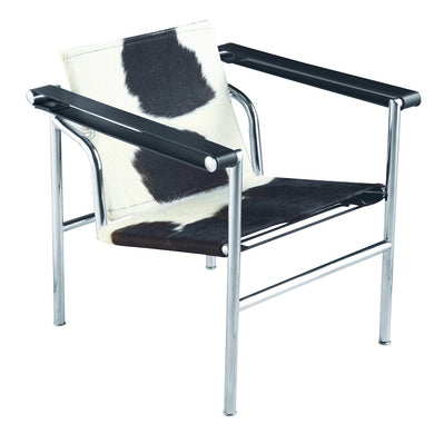 Fine Mod Imports String Pony Flat Chair, Black