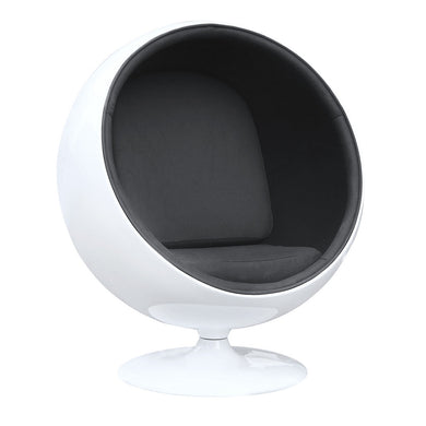 Fine Mod Imports Ball Chair, Black