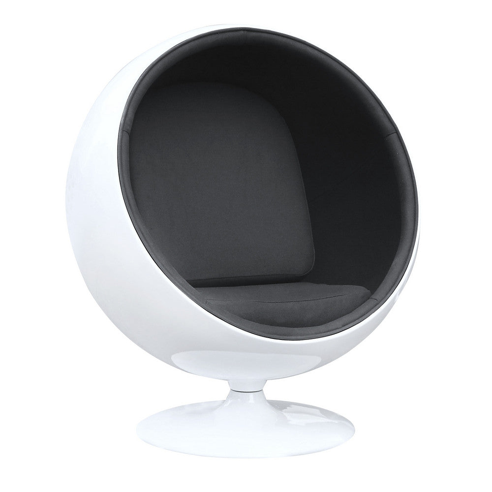 Fine Mod Imports Ball Chair, Black
