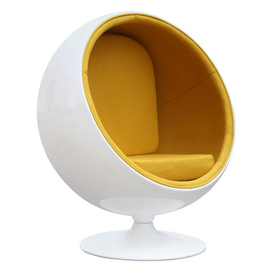 Fine Mod Imports Ball Chair, Yellow