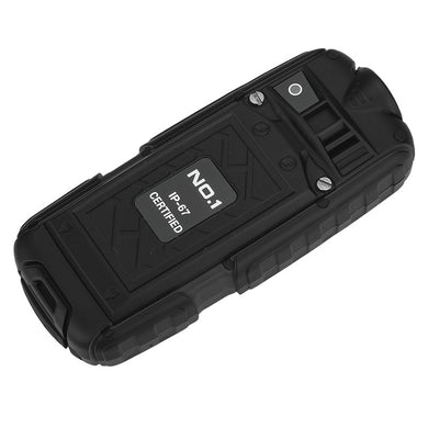 NO.1 A9 GSM Phone - 4800mAh Battery, 2.4 Inch 240x320 Screen, FM Radio, Flashlight, Dual SIM, IP67 Waterproof Rating (Black)