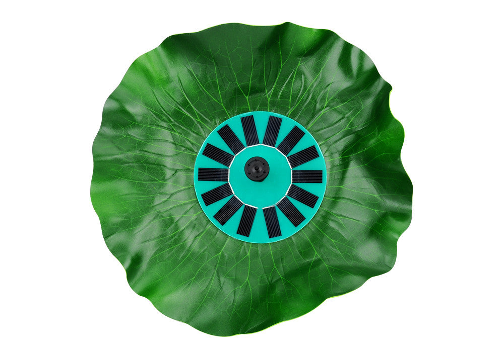 Solar Powered Decorative Fountain “Lotus Leaf” – Floating, Submersible, With Water Pump, 7V, 1.4W