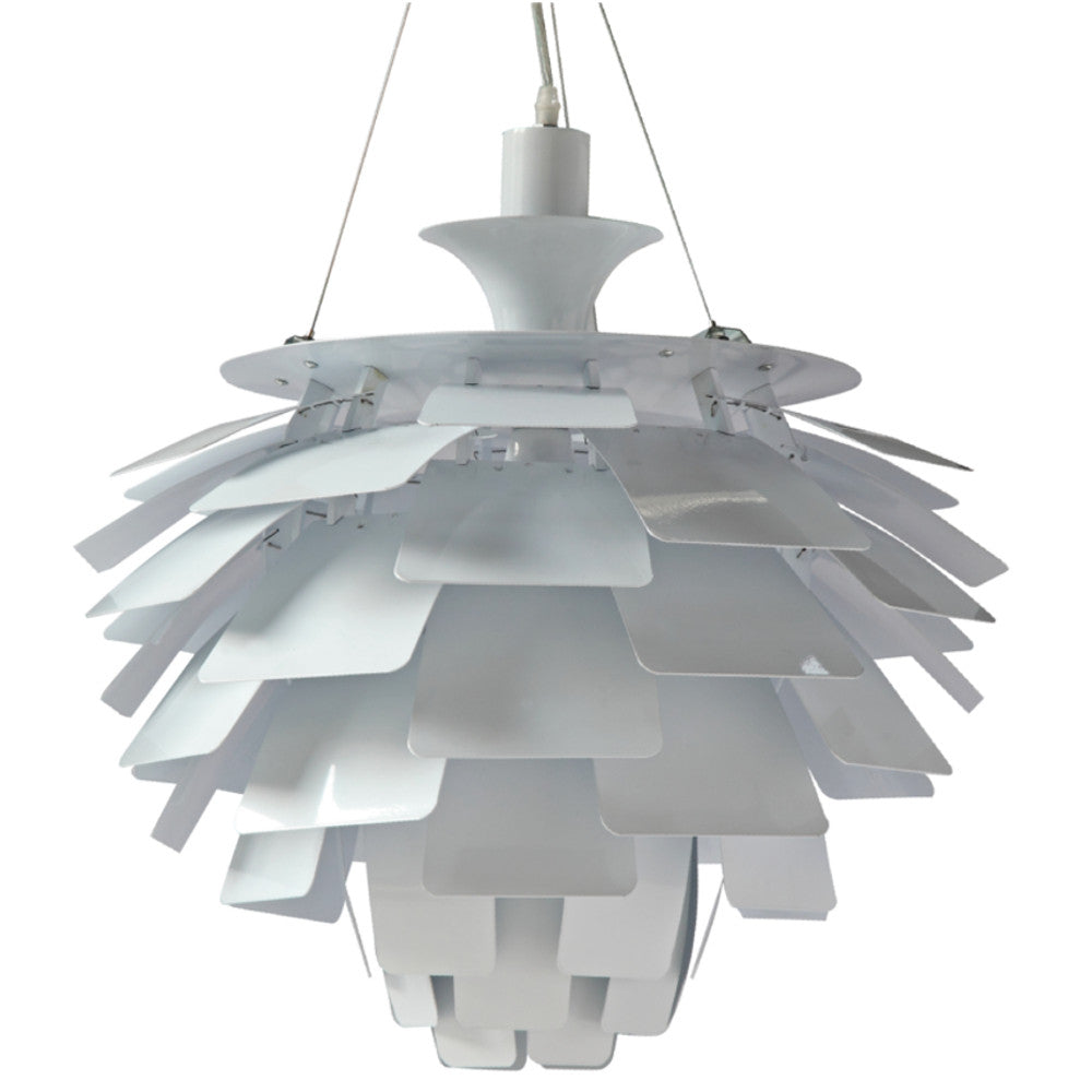 Fine Mod Imports Artichoke Leaf Lamp, White